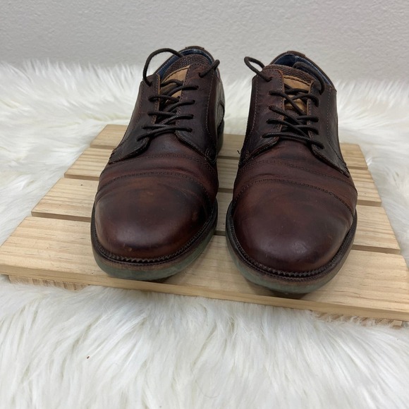Steve Madden Pine Limited Edition Original Brown Leather Cap Toe Oxfords Size 9 - Picture 4 of 7